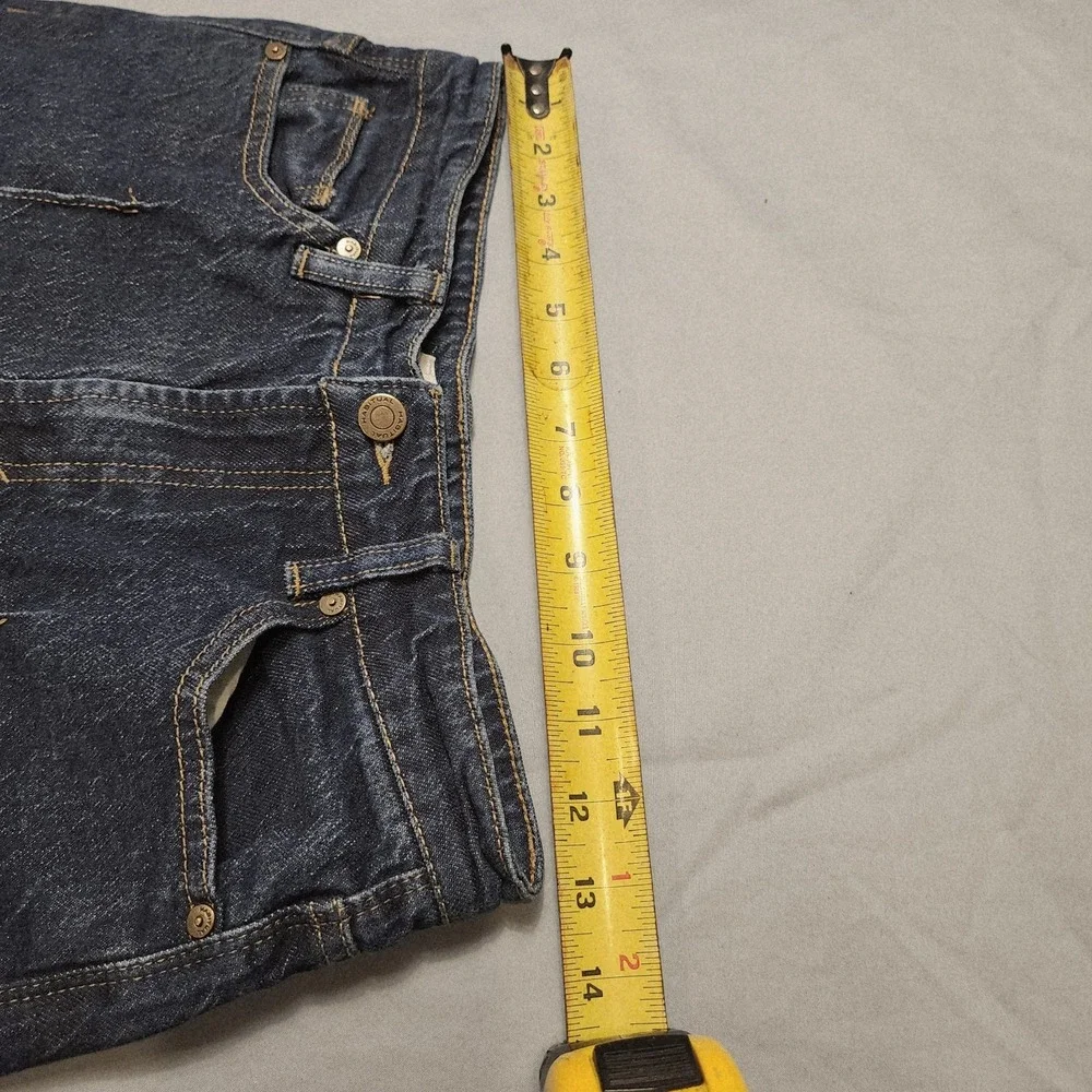 Habitual Womens 2/26 Wide Leg Jeans Seamed Medium Blue High Rise Denim Pants‎
